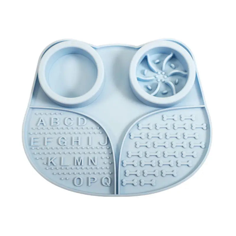4 in 1 Durable Silicone Slow Eating Mat Non Slip