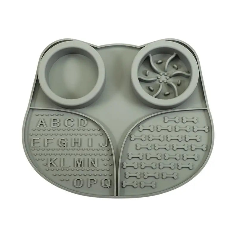 4 in 1 Durable Silicone Slow Eating Mat Non Slip
