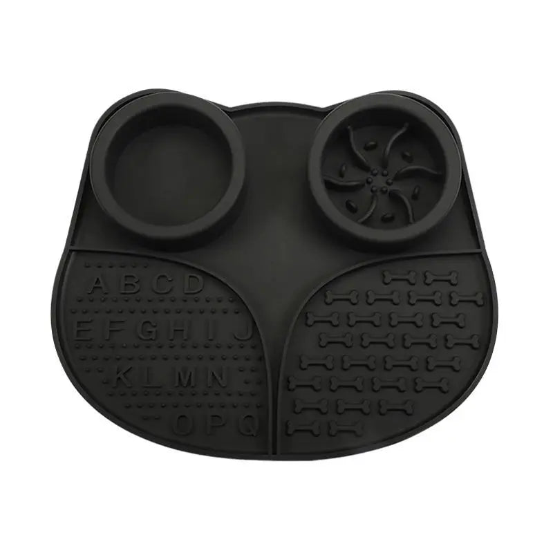 4 in 1 Durable Silicone Slow Eating Mat Non Slip