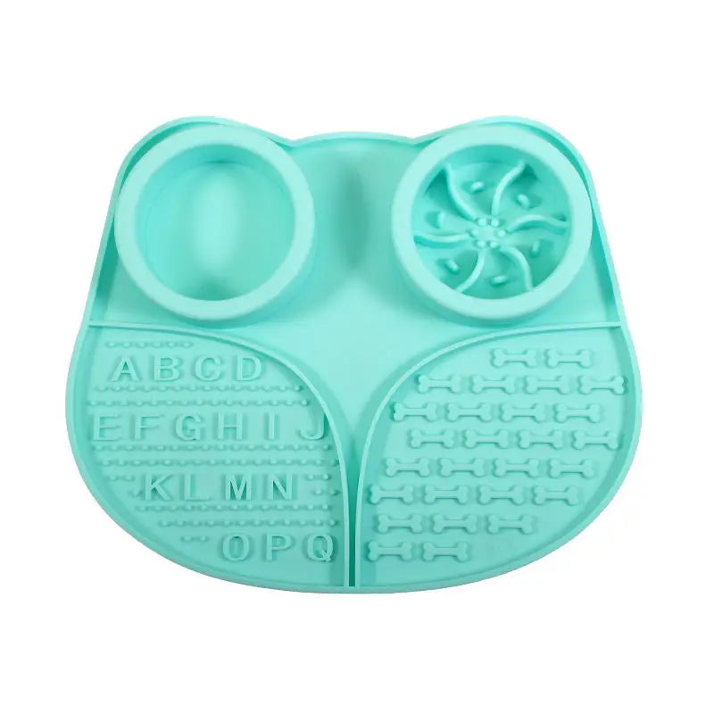 4 in 1 Durable Silicone Slow Eating Mat Non Slip