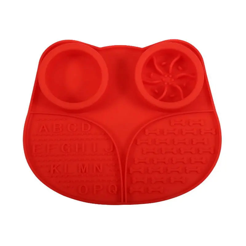 4 in 1 Durable Silicone Slow Eating Mat Non Slip