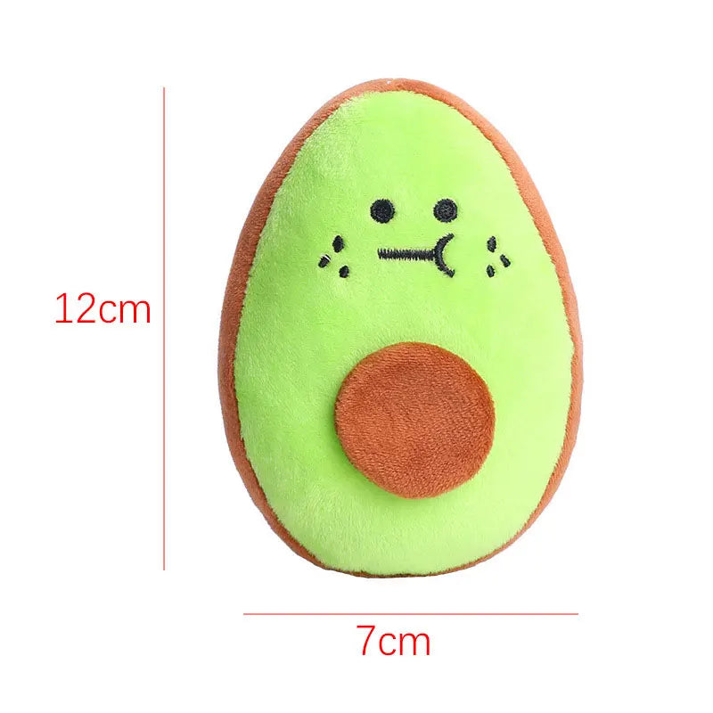 Fruit Pet Toy Squeaker Plushy Chew Toy