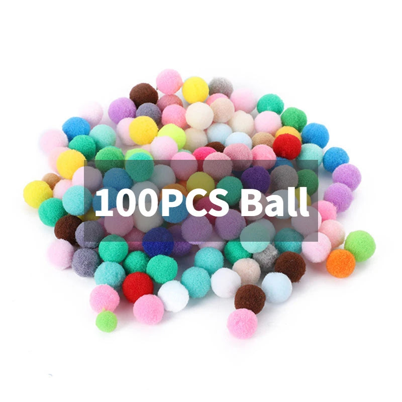 Cat Toy Plush Ball Shooting Gun with Pom Pom Balls