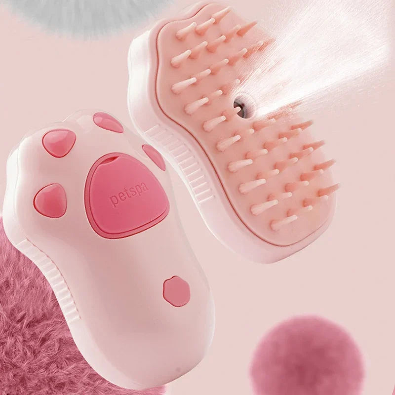3 In 1 Cat Steamy Brush & Hair Cleaning Brush Comb