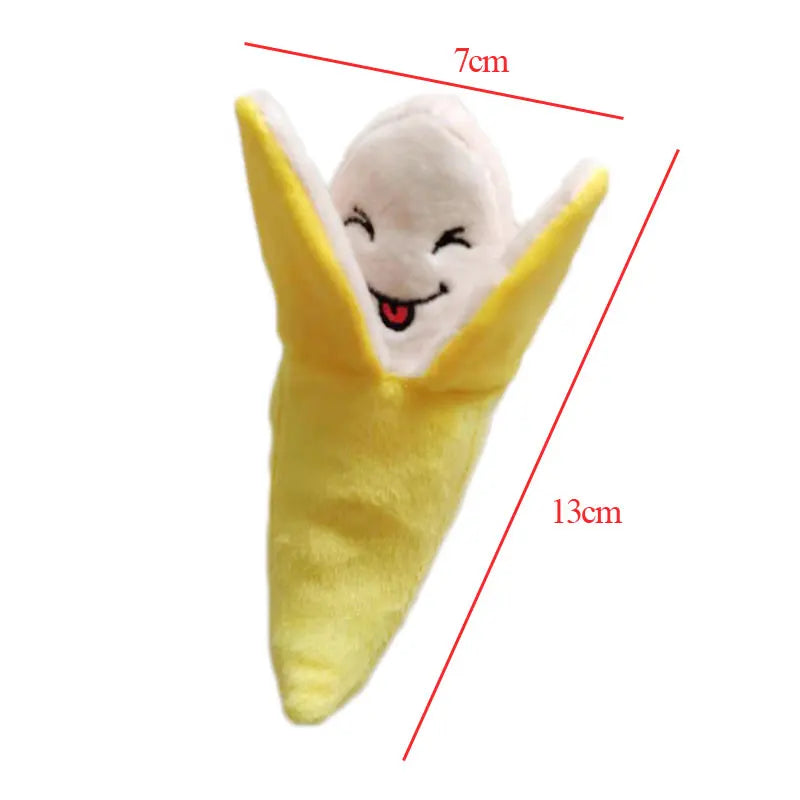 Fruit Pet Toy Squeaker Plushy Chew Toy