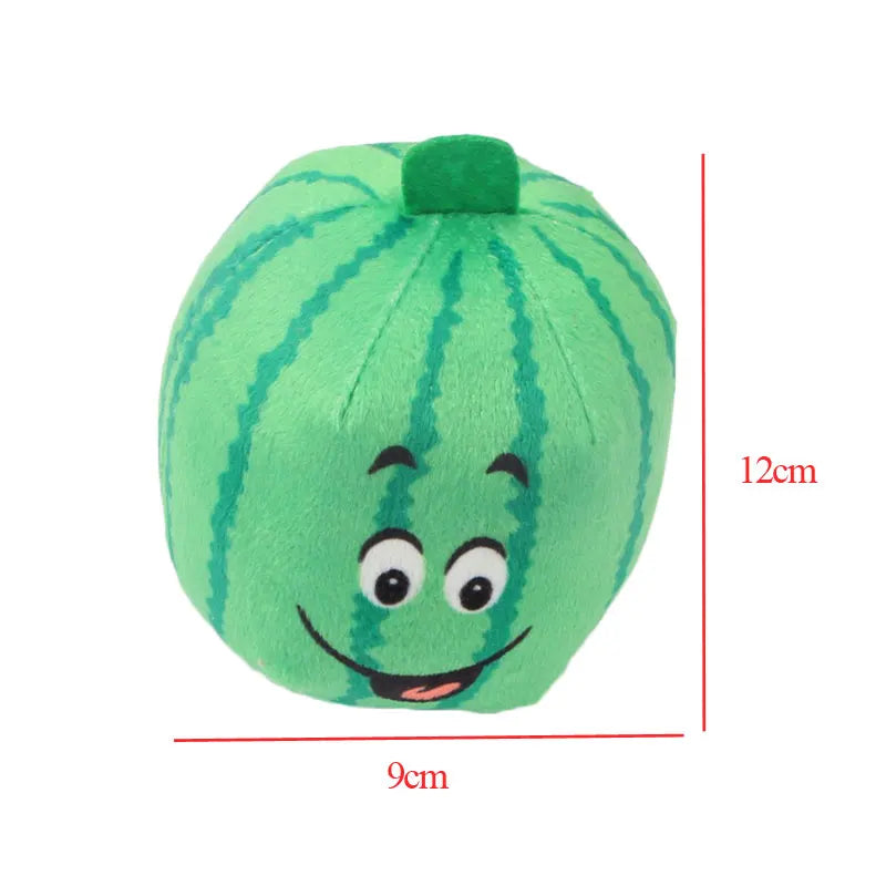 Fruit Pet Toy Squeaker Plushy Chew Toy