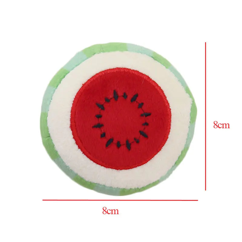 Fruit Pet Toy Squeaker Plushy Chew Toy